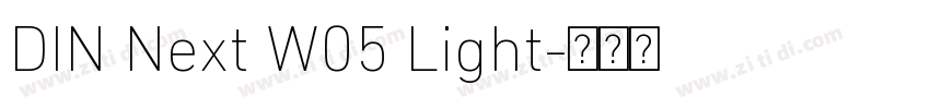 DIN Next W05 Light字体转换